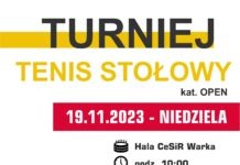 Zapraszamy na Turniej Tenisa Stołowego