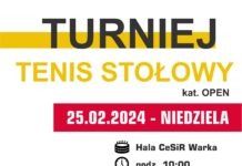 Ruszają zapisy na Turniej Tenisa Stołowego!