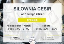 Nowe godziny funkcjonowania siłowni CeSiR