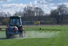 Zabiegi oraz serwis nawadniania na Stadionie Miejskim