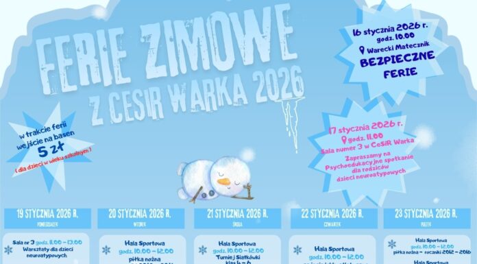 Zapraszamy na ferie z CeSiR