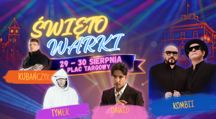 Święto Warki 2026 – muzyczne pożegnanie lata na Placu Targowym!